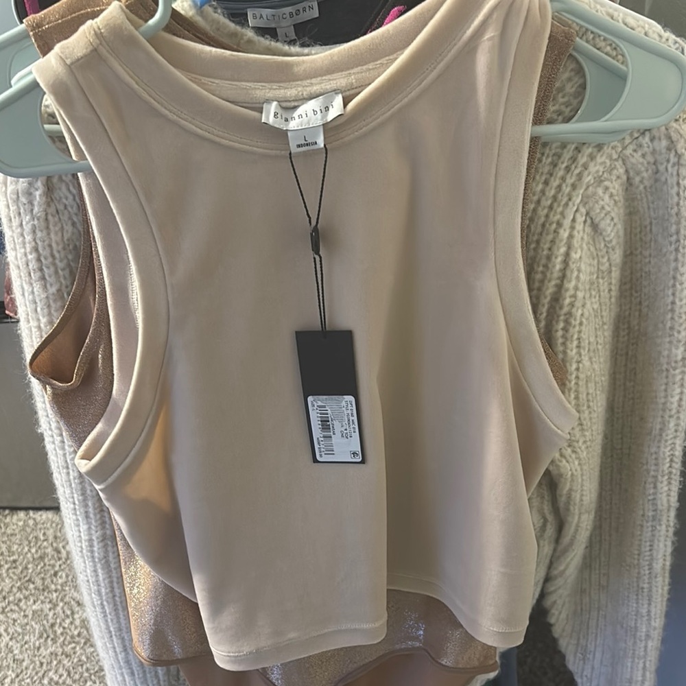 Gianni Bini Women's Cream Tank Top